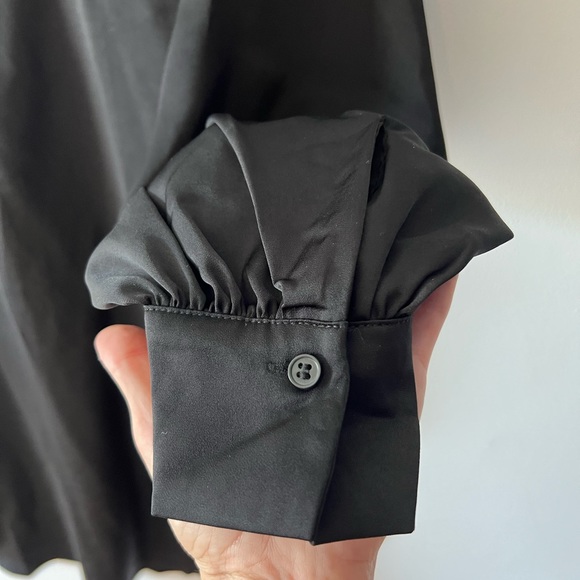 Like New H&M Black Satin Tunic for Fall - Picture 5 of 5